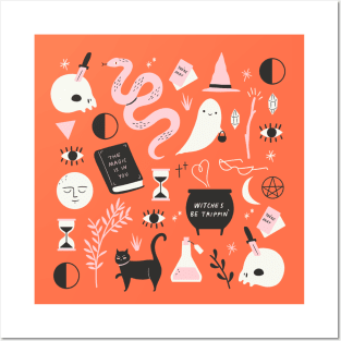 Halloween pattern Posters and Art